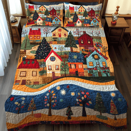 Yuletide Warmth 3-Piece Quilted Bedding Set NCU0PD753