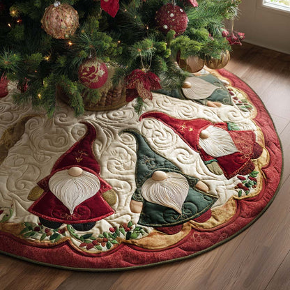 Yuletide Whimsy Christmas Quilted Tree Skirt NCU0PT9400