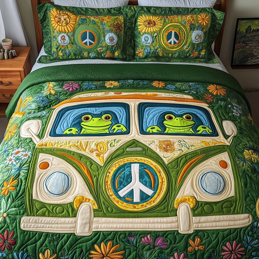 Zen Cruise 3-Piece Quilted Bedding Set NCU0VH4983