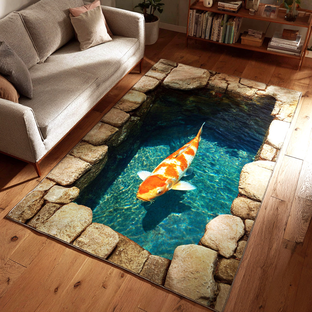 Zen Koi Haven Area Rug NCU0TV1685