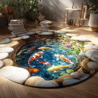 Zen Koi Round Carpet NCU0TD2541