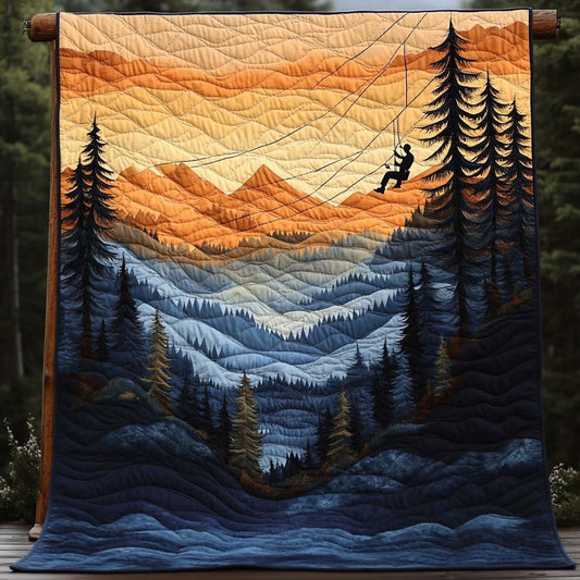 Zipline Sunset Adventure Quilted Blanket NCU0XD500