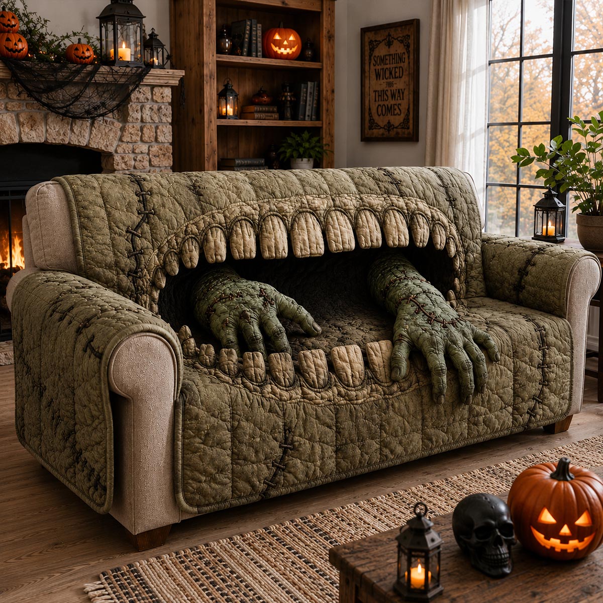 Zombie Grab Quilted Sofa Cover NCU0DV9865
