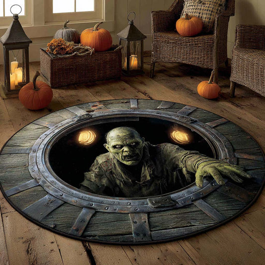 Zombie Breakout Quilted Round Mat NCU0XD956