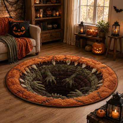 Zombie Pit Quilted Round Mat NCU0DV9895