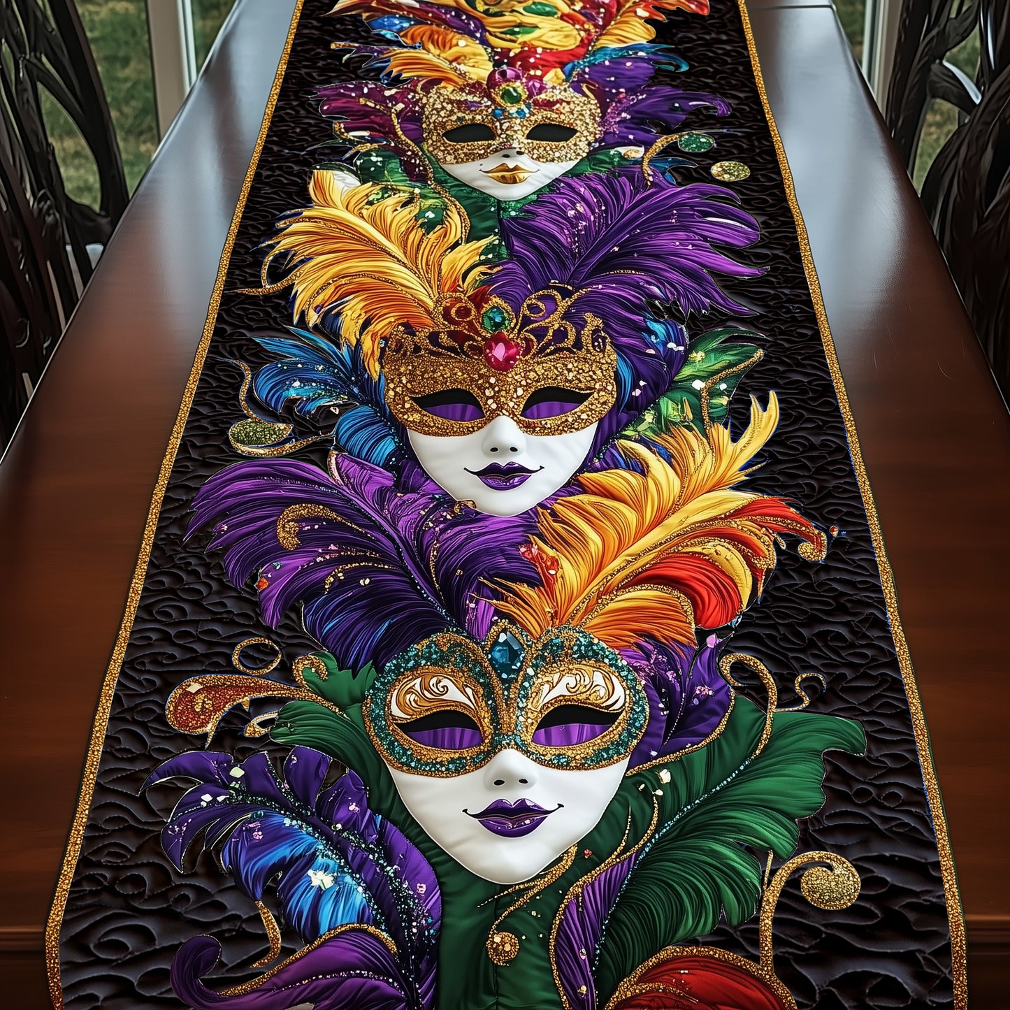 Festival Fleur V2 Quilted Table Runner NCU0DK4011