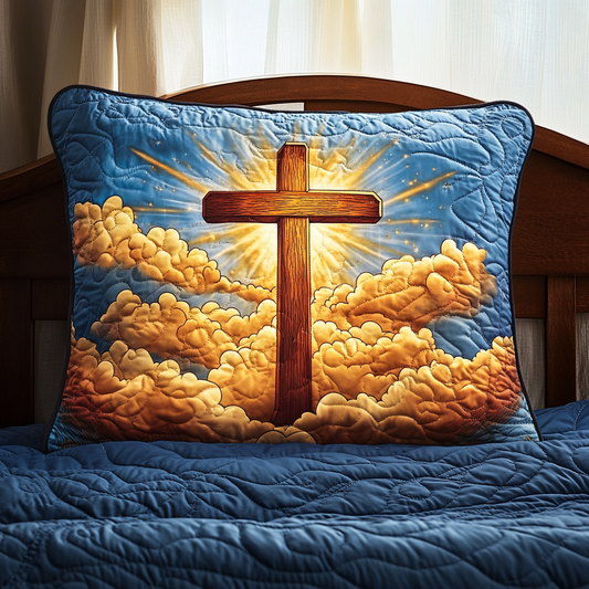Fields of Faith Quilted Bedding Pillow Case NCU0VH2288