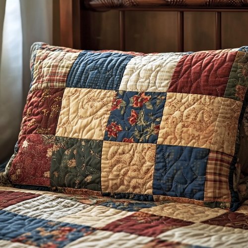 Sweet Patterns Quilted Bedding Pillow Case NCU0VH2290