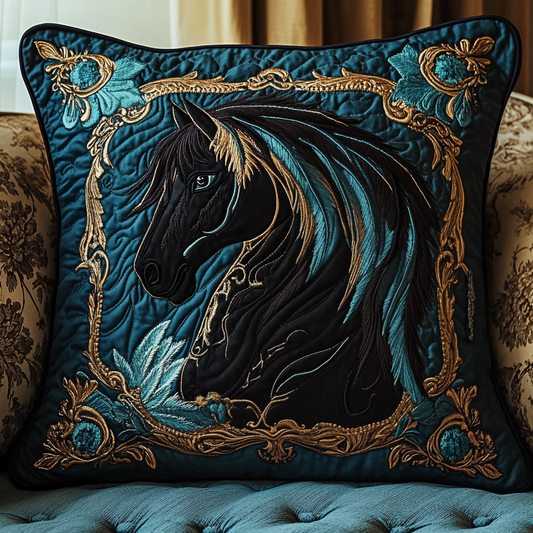 Golden Hoof Quilted Pillow Case NCU0VH2052