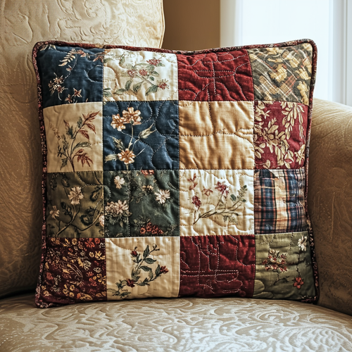 Sweet Patterns Quilted Pillow Case NCU0VH2289