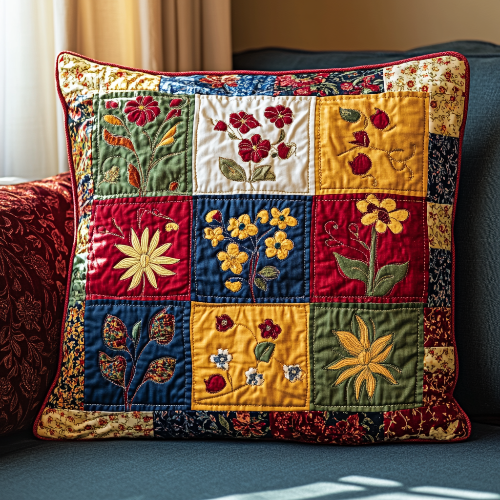 Vintage Charm Quilted Pillow Case NCU0VH2049