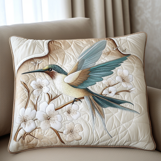 Hummingbird Haven Quilted Bedding Pillow Case NCU0DK7893
