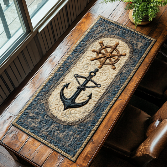Nautical Haven V2 Quilted Table Runner NCU0DK4866