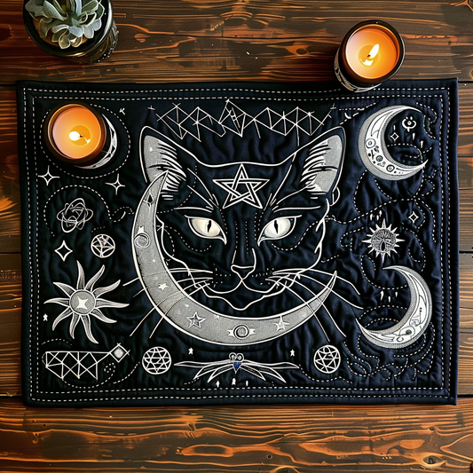 Cosmic Cat Charms Quilted Place Mat NCU0TH449