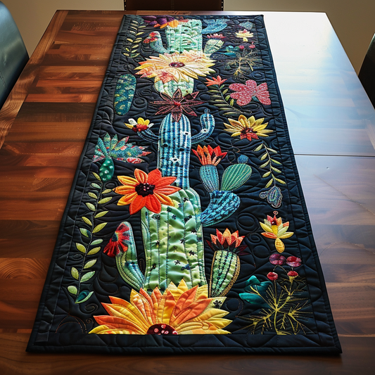 Cactus Haven Quilted Table Runner NCU0TH471