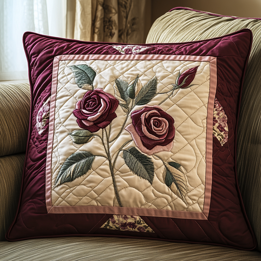 Rose Garden Quilted Pillow Case NCU0VH4183