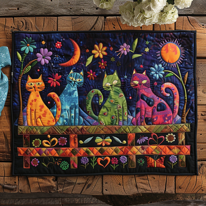 Feline Fancy Quilted Placemat NCU0TL142
