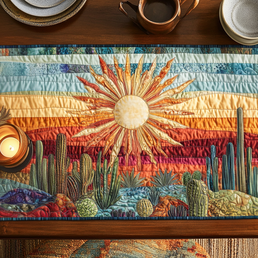 Golden Horizon Quilted Table Runner NCU0VH3652