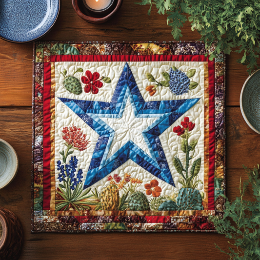 Bluebonnet Blooms Quilted Placemat NCU0VL2181