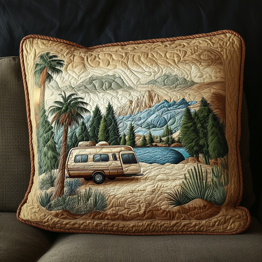 Cozy Caravan Quilted Pillow Case NCU0VH5757