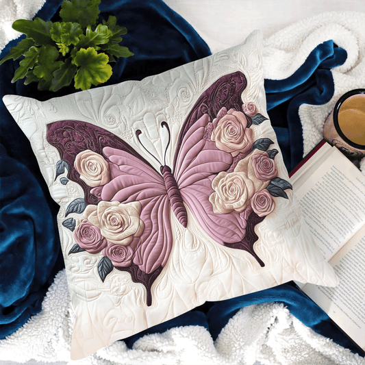 Golden Flutter Quilted Pillow Case NCU0VH2444