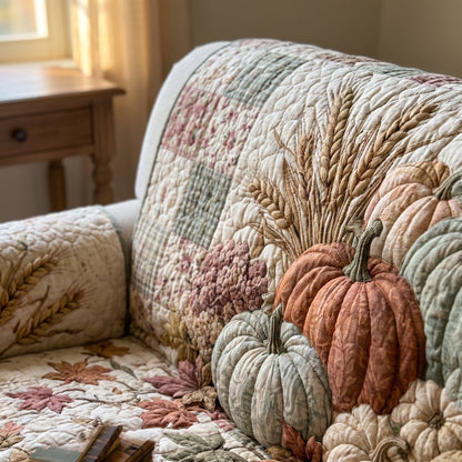 Pumpkin Season Quilted Sofa Cover NCU0TD3114