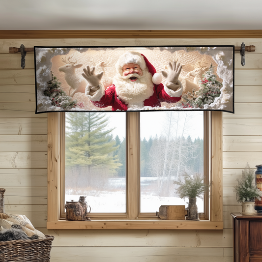 Jolly Santa Lane Quilted Valance NCU0TD1643