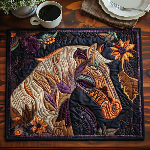 Artistic Horse Quilted Place Mat NCU0PD257