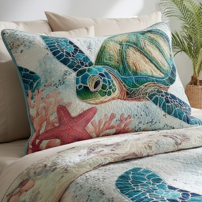 Crimson Tide Quilted Bedding Pillow Case NCU0VL3166