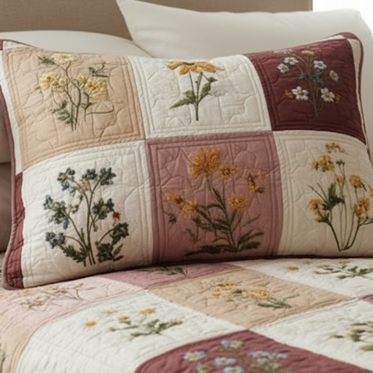Rose Cottage Quilted Bedding Pillow Case NCU0VL3229