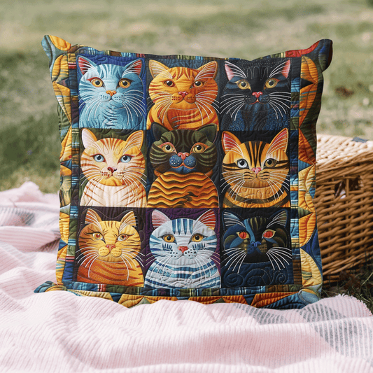 Cat Parade Quilted Pillow Case NCU0PD811