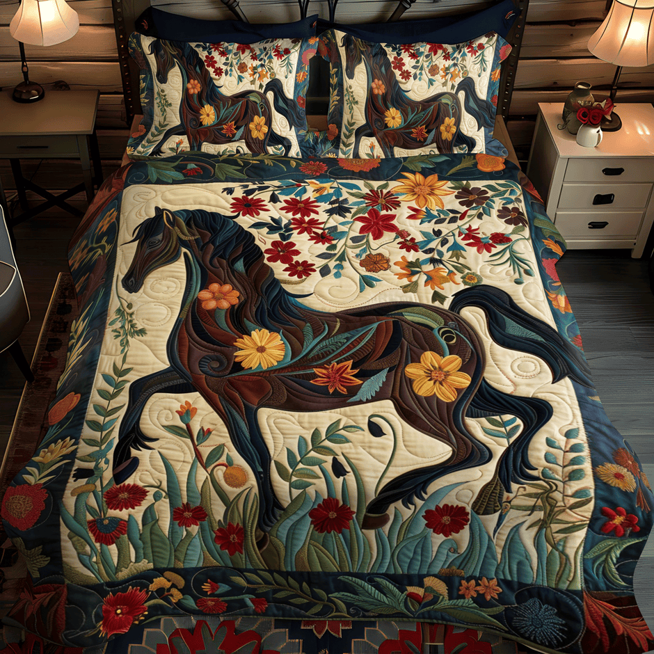 Equine Elegance Quilted Blanket NCU0PT648 main image 1