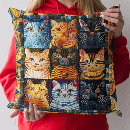 Cat Parade Quilted Pillow Case NCU0PD811