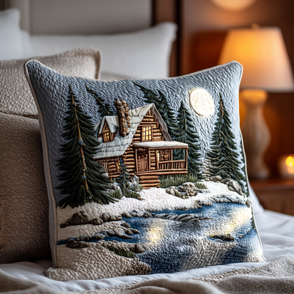 Woodland Rustic Calm Quilted Pillow Case NCU0TD1796