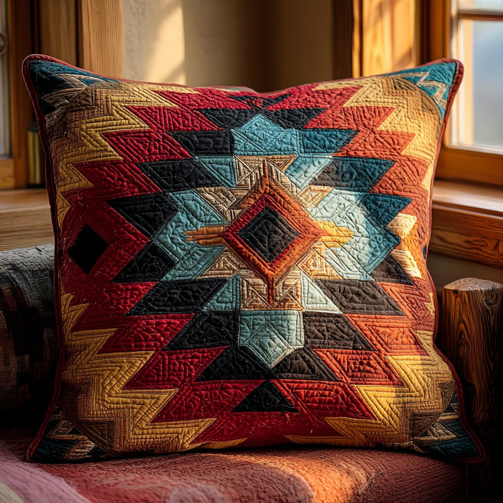 Ancient Trible Sandstone Quilted Pillow Case NCU0XD1874