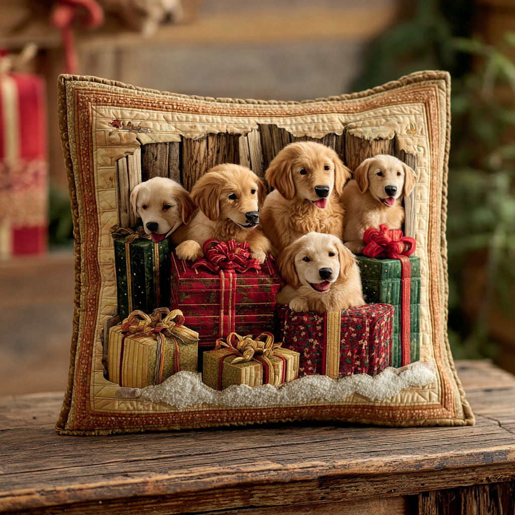Gift Den Goldens Quilted Pillow Case NCU0XD923
