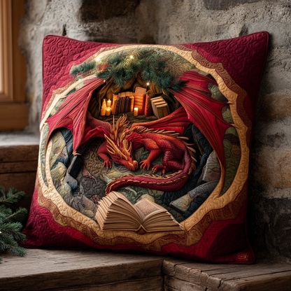 Emberkeep Dragon Quilted Pillow Case NCU0XD1382