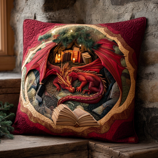Emberkeep Dragon Quilted Pillow Case NCU0XD1382