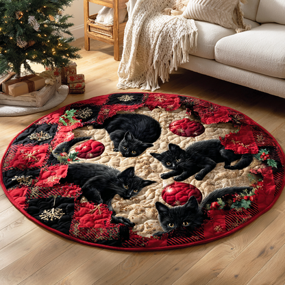 Shadow Garden Quilted Round Mat NCU0TD1231