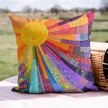 Cheerful Sunshine Quilted Pillow Case NCU0VL686