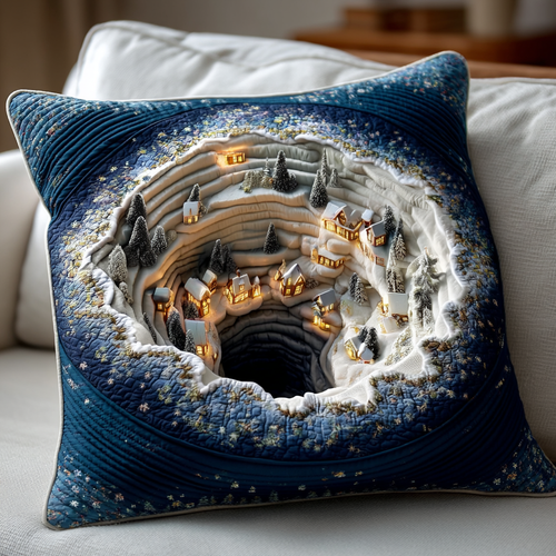 Christmas Village Canyon Quilted Pillow Case NCU0HH840