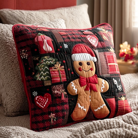 Holiday Warm Wishes Quilted Pillow Case NCU0TD1451