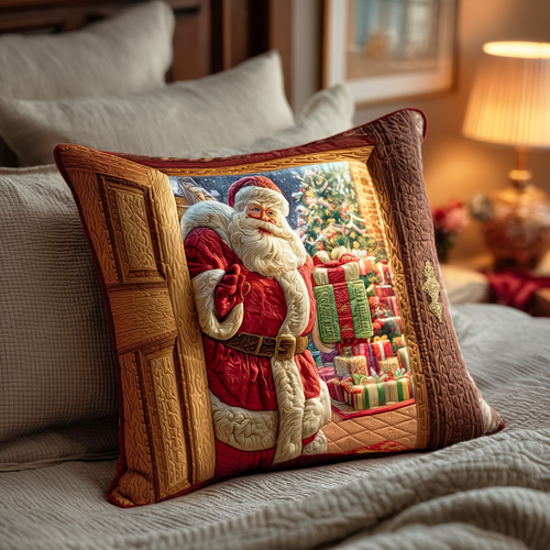 Santa Joy Ride Quilted Pillow Case NCU0TD1462