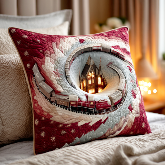 Steam Holiday Ride Quilted Pillow Case NCU0TD787