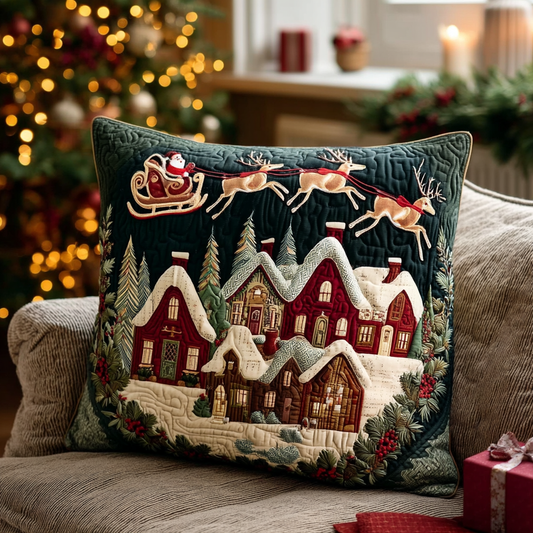 Village Night Quilted Pillow Case NCU0TV331