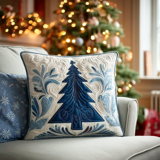 Winter Pines Quilted Pillow Case NCU0TV436