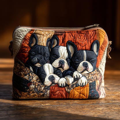 Cozy Quarlet Quilted Zipper Pouch NCU0XD1444