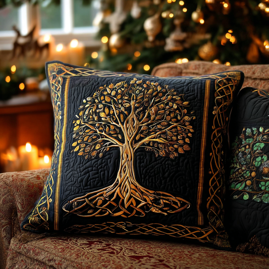 Celestial Tree Quilted Pillow Case NCU0TV576