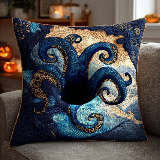 Abyss Tentacles Quilted Pillow Case NCU0TV397