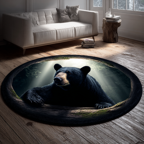 Forest Shadow Round Carpet NCU0TD1422